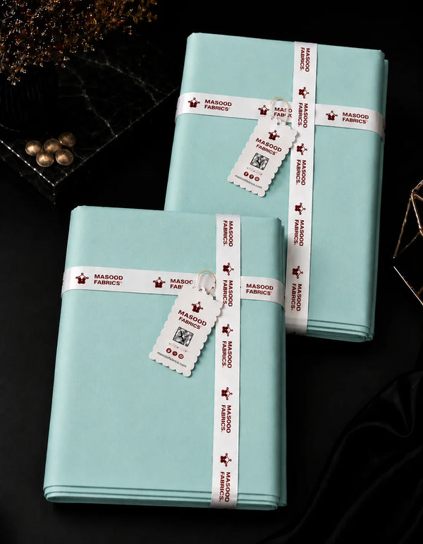 Cyan - Premium Paper Cotton Unstitched Men's Suit
