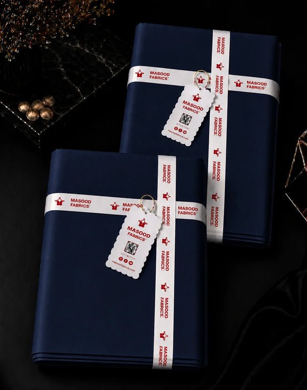 Navy Blue - Premium Paper Cotton Unstitched Men's Suit