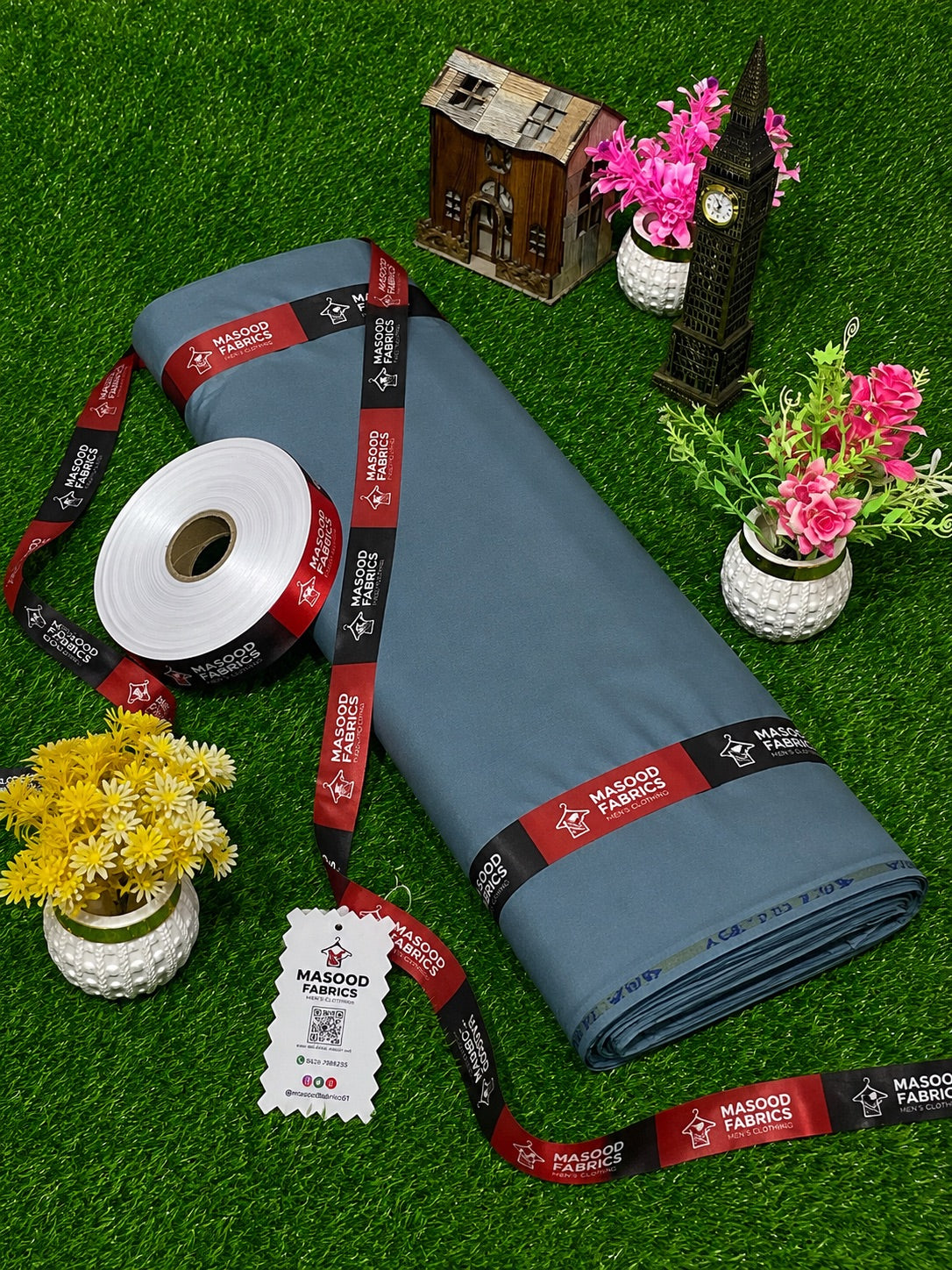 Gray Colour Premium Boski| A Premium Redefined 4 Season Stuff