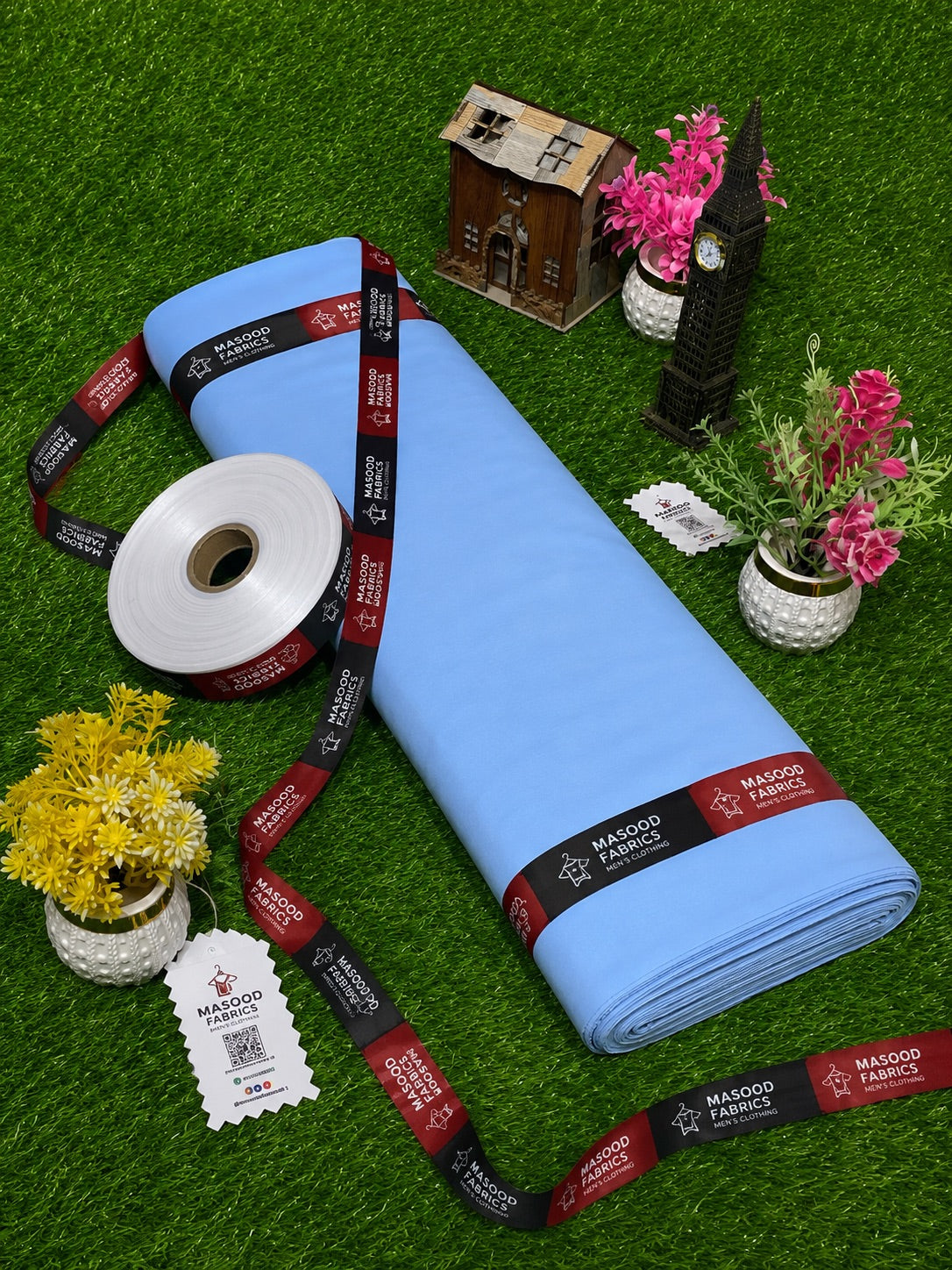 Sky Blue Colour Premium Boski| A Premium Redefined 4 Season Stuff
