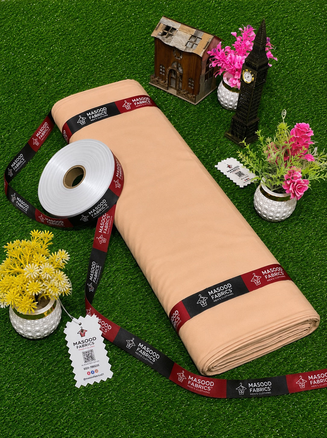 Peach Colour Premium Boski| A Premium Redefined 4 Season Stuff