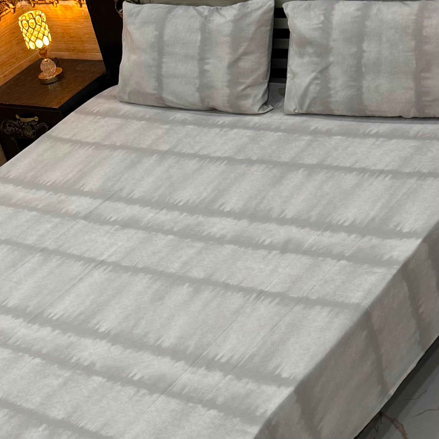 Silver Mist 4Pc Export Cotton Single Bedsheet Set