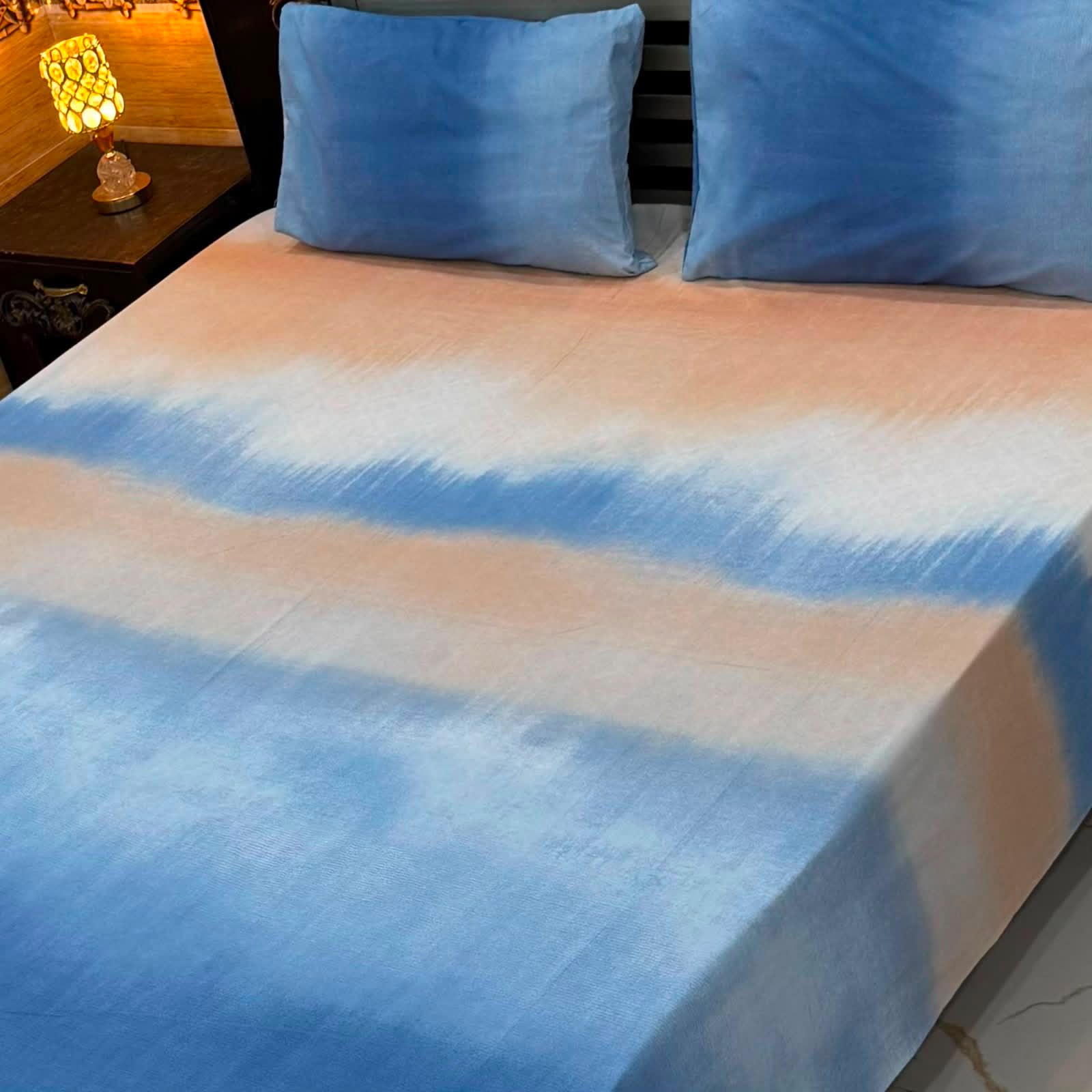 Ocean Breeze 4Pc Export Cotton Single Bedsheet Set