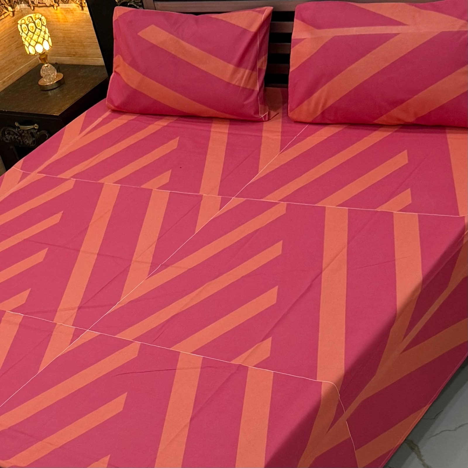 4Pc Export Cotton Single Pair Bedsheet
