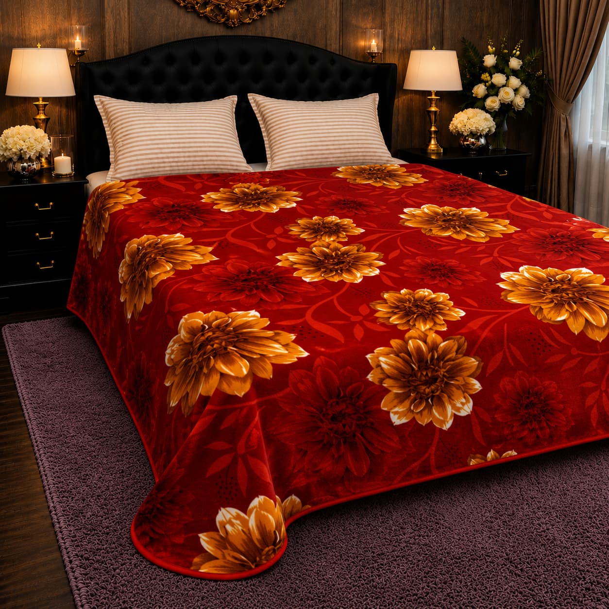 Premium Double Bed AC Fleece Blanket