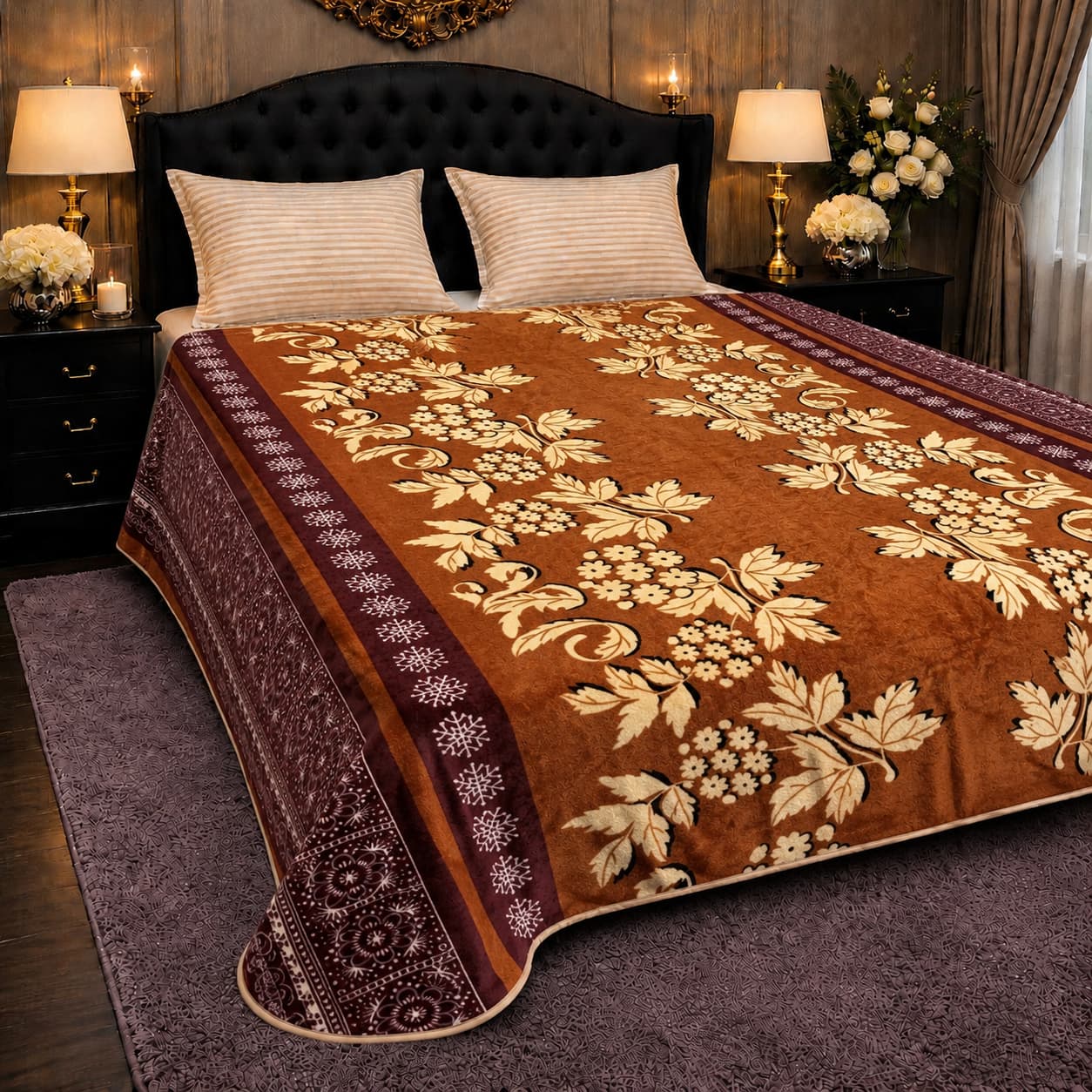 Premium Double Bed AC Fleece Blanket