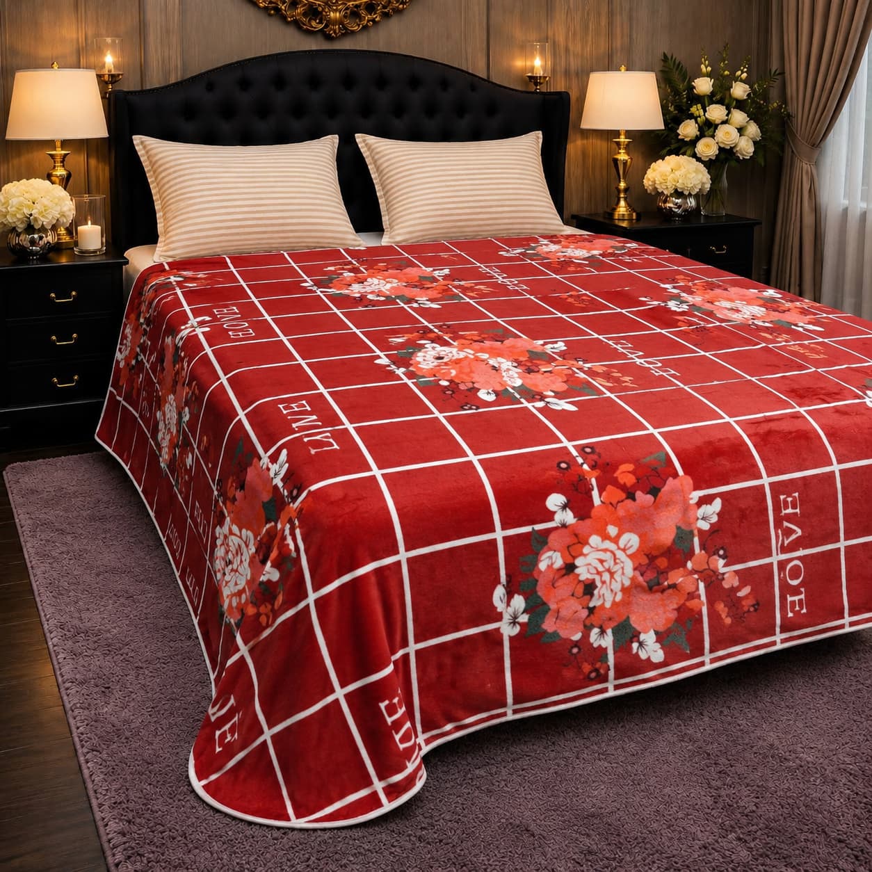 Premium Double Bed AC Fleece Blanket