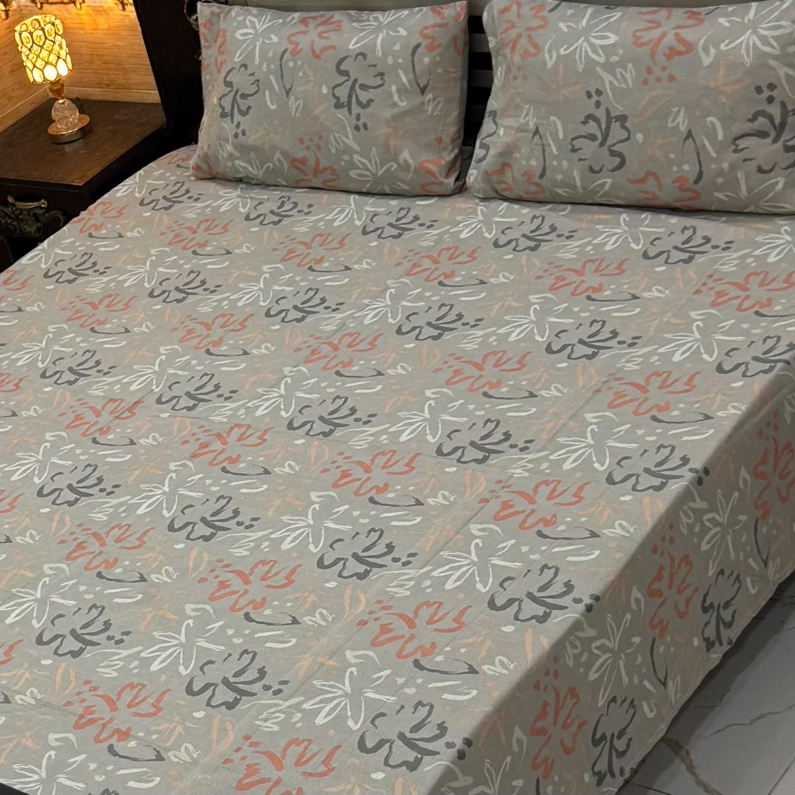 4Pc Export Cotton Single Pair Bedsheet